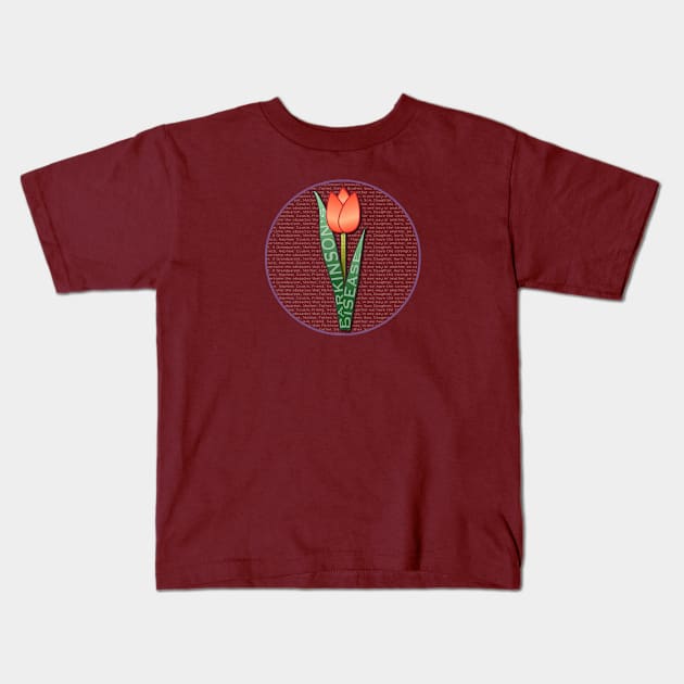 Parkinsons Help Find a Cure Tulip Kids T-Shirt by YOPD Artist